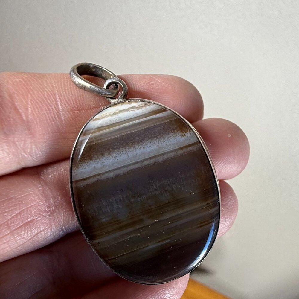 Smooth Agate Necklace Pendant